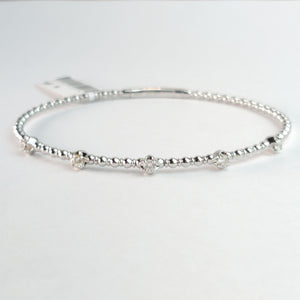 
                  
                    0.32 Carat Natural Diamonds Flex Bangle In 14k White Gold
                  
                