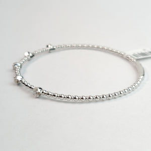 
                  
                    0.32 Carat Natural Diamonds Flex Bangle In 14k White Gold
                  
                