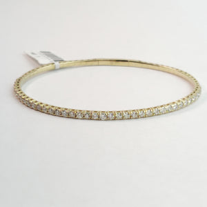 
                  
                    1.45 Carat Natural Diamonds Flex Bangle In 14k Yellow Gold
                  
                