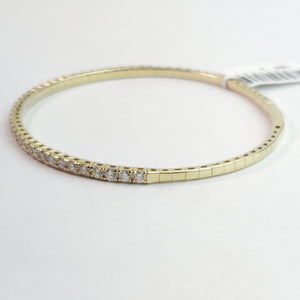 
                  
                    1.45 Carat Natural Diamonds Flex Bangle In 14k Yellow Gold
                  
                