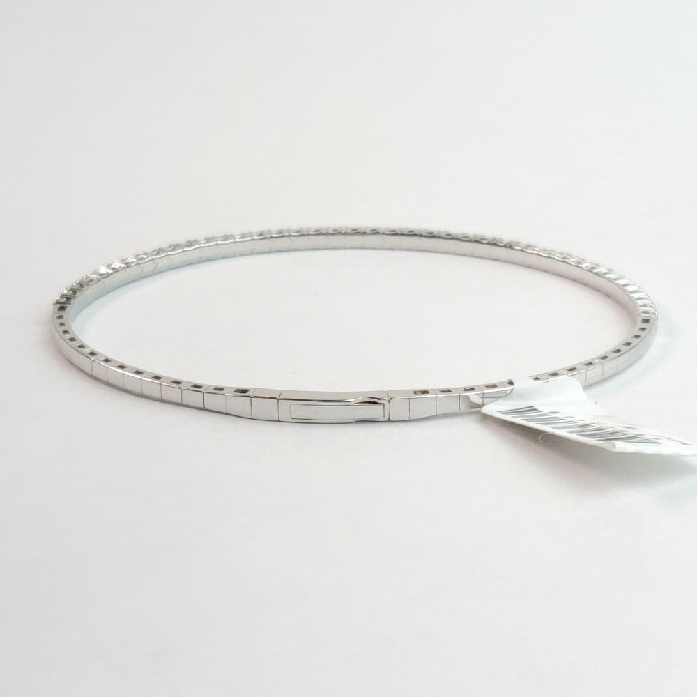 
                  
                    0.96 Carat Natural Diamonds Flex Bangle In 14k White Gold
                  
                