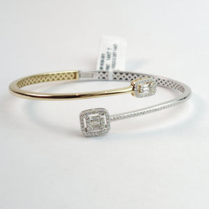 
                  
                    0.52 Carat Natural Diamonds Bangle In 14k Yellow And White Gold
                  
                