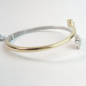 
                  
                    0.52 Carat Natural Diamonds Bangle In 14k Yellow And White Gold
                  
                