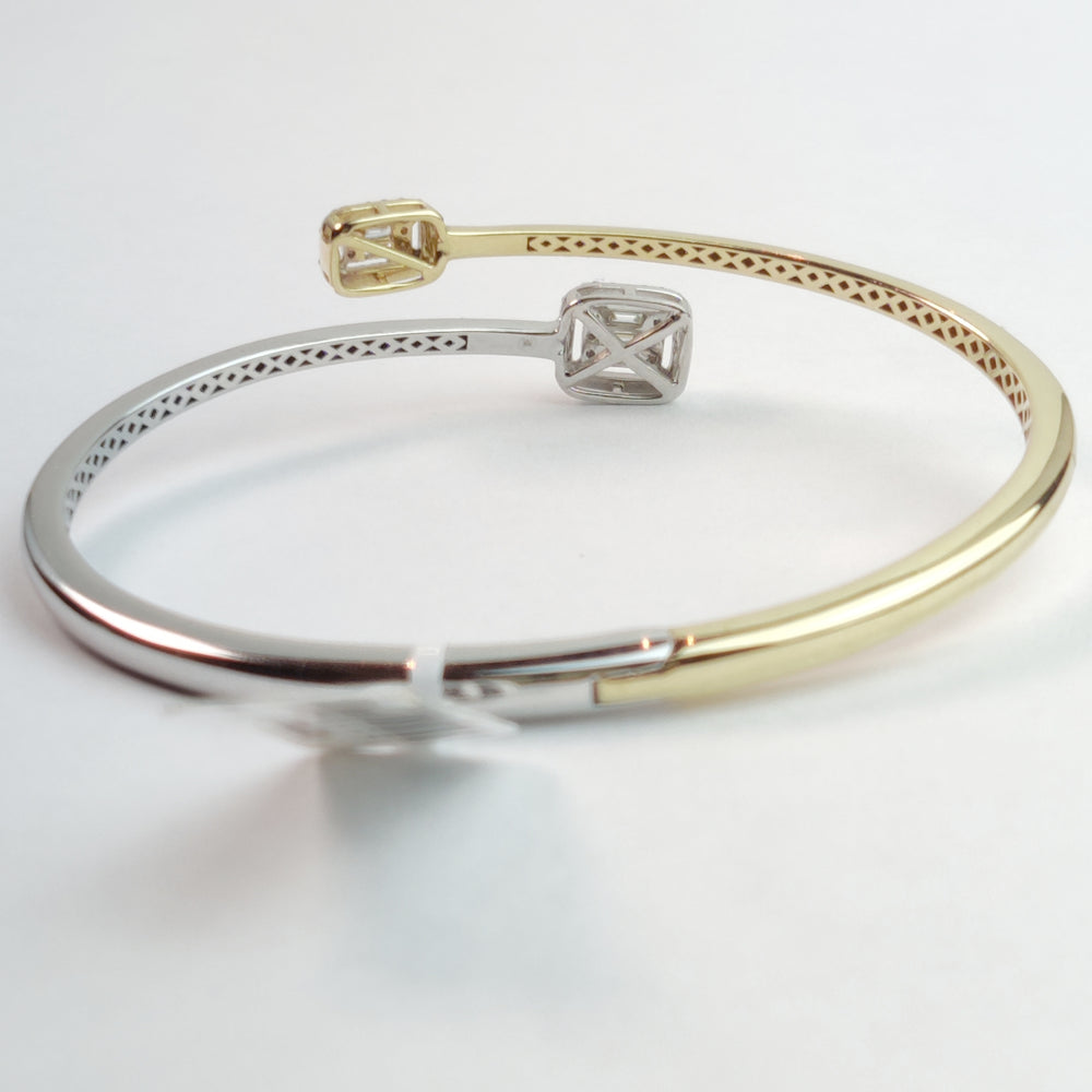 
                  
                    0.52 Carat Natural Diamonds Bangle In 14k Yellow And White Gold
                  
                