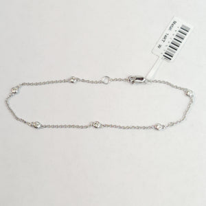 
                  
                    0.28 Carat Natural Diamond By The Yard Bracelet In 14k White Gold
                  
                