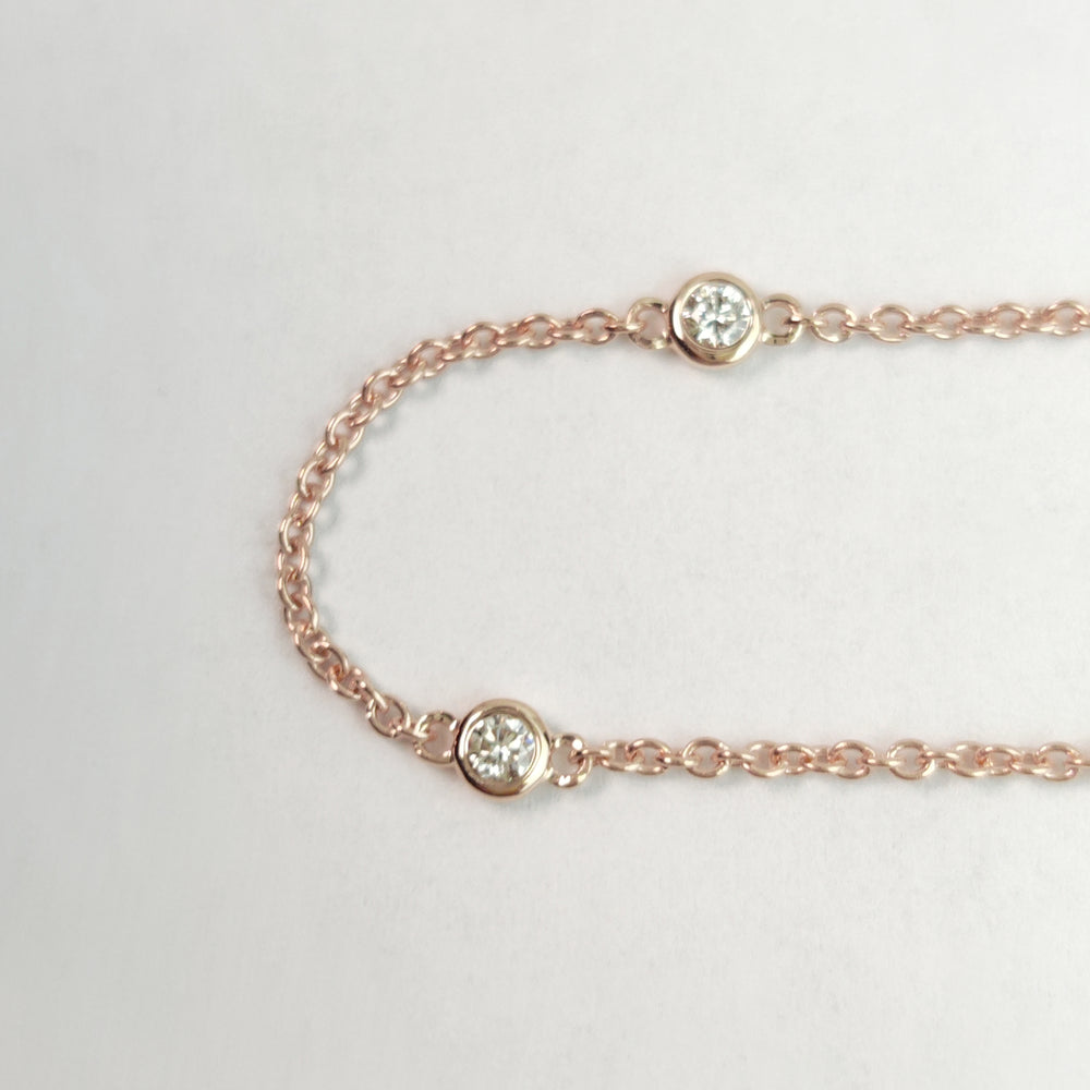 
                  
                    0.28 Carat Natural Diamonds By The Yard Bracelet In 14k Rose Gold
                  
                