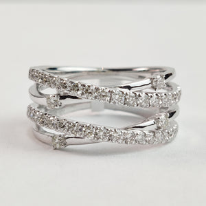 
                  
                    0.71 Carat Natural Diamonds Ring In 14k White Gold
                  
                