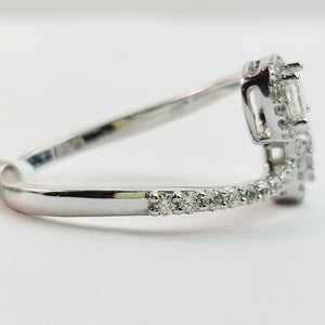 
                  
                    0.57 Carat Natural Diamonds Ring In 14k White Gold
                  
                