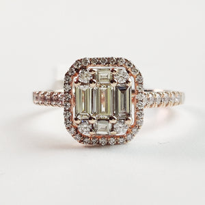 
                  
                    0.81 Carat Natural Diamonds Ring In 14k Rose Gold
                  
                