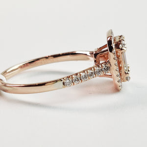 
                  
                    0.81 Carat Natural Diamonds Ring In 14k Rose Gold
                  
                