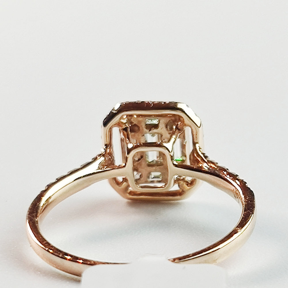 
                  
                    0.81 Carat Natural Diamonds Ring In 14k Rose Gold
                  
                